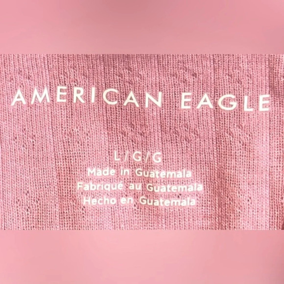 American Eagle Pink Cropped Tank Top - Picture 7 of 10